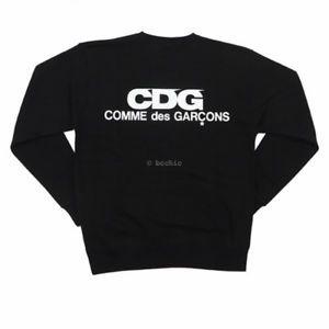 Comme Des Garcons CDG Logo - GOOD DESIGN SHOP x COMME DES GARCONS cdg logo sweatshirt black long