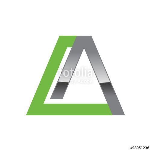 Cool Green Letter a Logo - Cool Initial Letter A logo