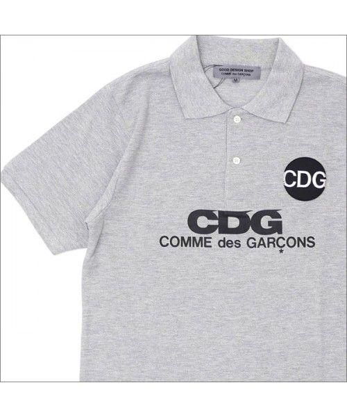 Comme Des Garcons CDG Logo - COMME des GARCONS x D&DEPARTMENT : CDG LOGO POLO SHIRT GRAY