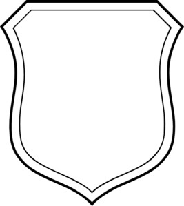 Black and White Shield Logo - Blank White Shield Clip Art clip art online