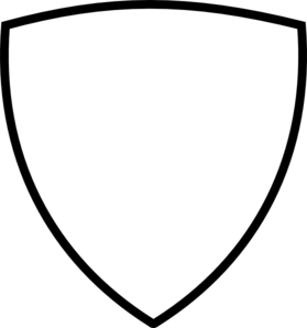 Black and White Shield Logo - Shield Black And White Clipart