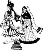 Marriage Black and White Logo - Wedding Symbols | Hindu Wedding Symbols | Wedding Clipart | Indian ...
