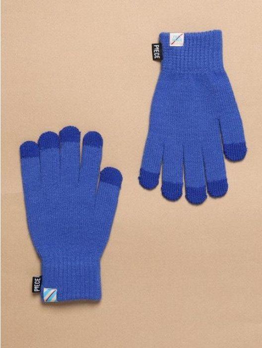 Blue Slash Logo - PIECEMAKER Slash Logo Smart Gloves Blue │Curated Collections