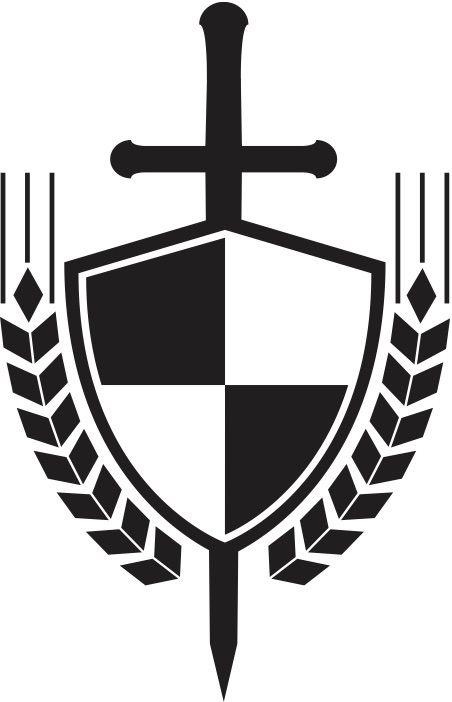 Black and White Shield Logo - LOGO