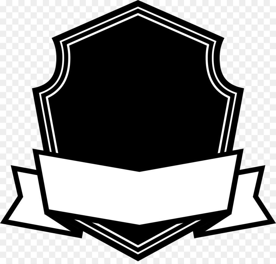 Black and White Shield Logo - Logo Scalable Vector Graphics Clip art - Black shield ribbon png ...