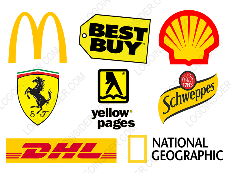 Yellow Company Logo - Psychology Of Colours In Logo Design : Logo Insider