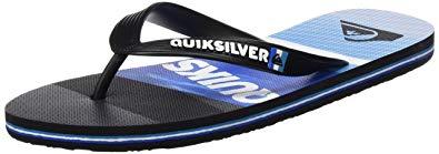 Blue Slash Logo - Quiksilver Men's Molokai Slash Logo Flip Flops: Amazon.co.uk: Shoes