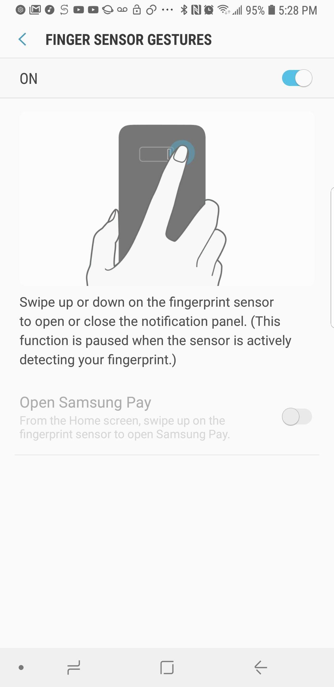 White Samsung Pay Logo - How do I enable Samsung pay swipe gestures? I can't get it to get it ...