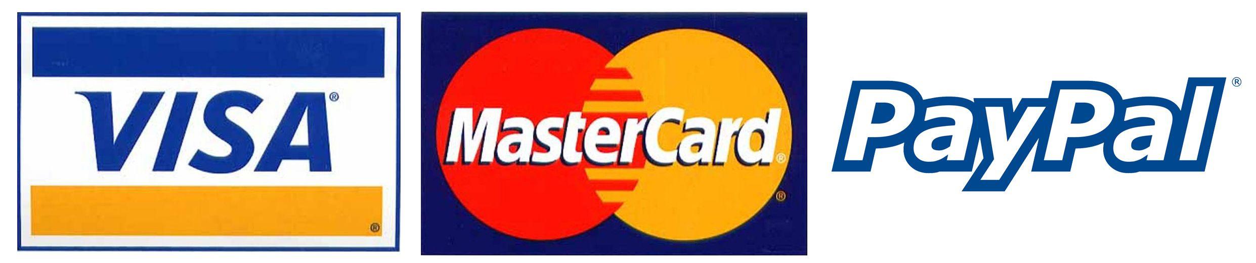 PayPal Visa MasterCard Logo - Payment
