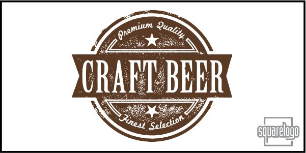 Craft Beer Logo - Squarelogo Design • Logo Identity Graphic Design Vintage Style