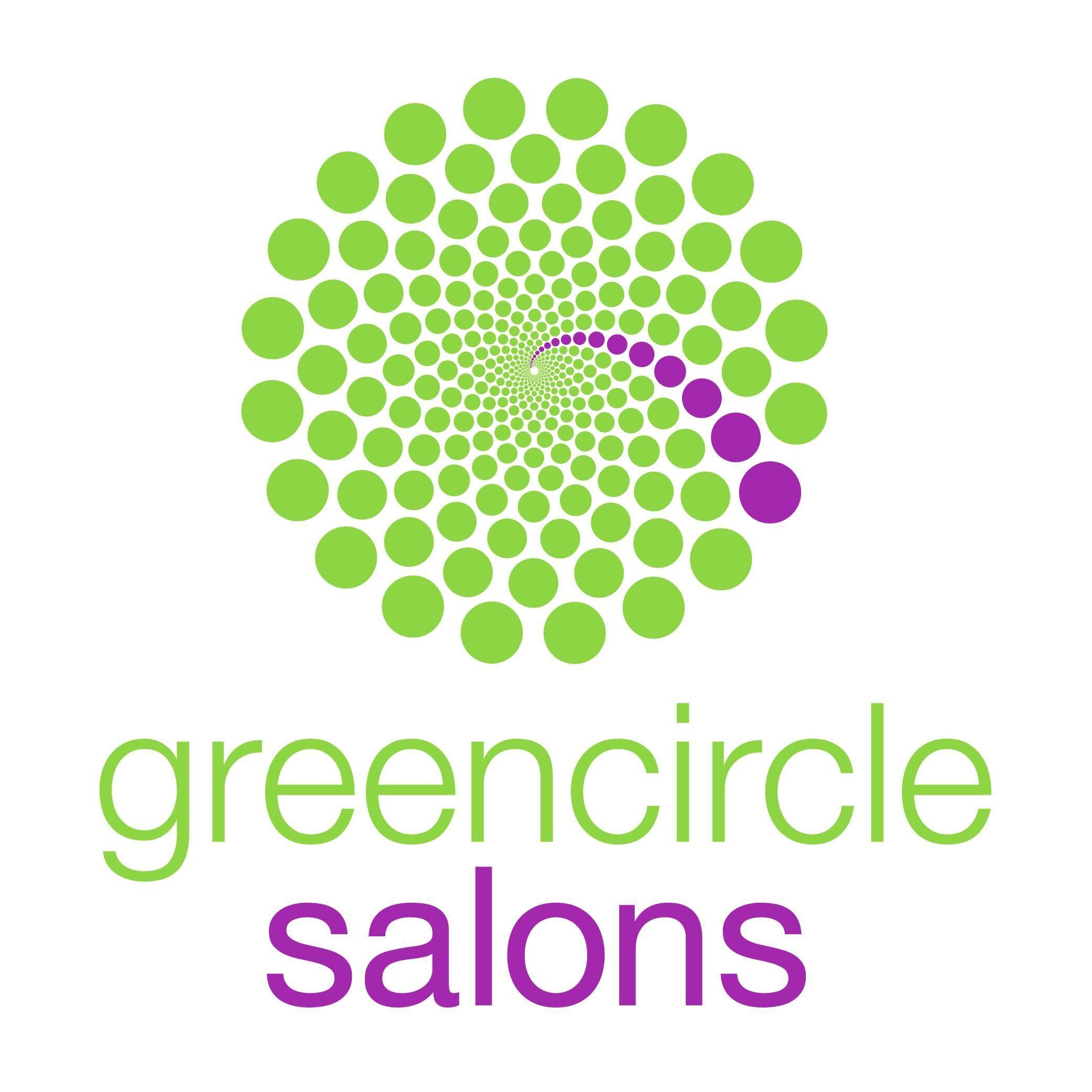 Black and Green Circular Logo - Green Circle Salons