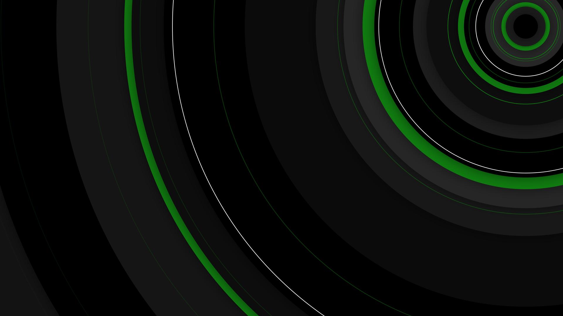 Black and Green Circular Logo - X1bg Circles Black Green Trim