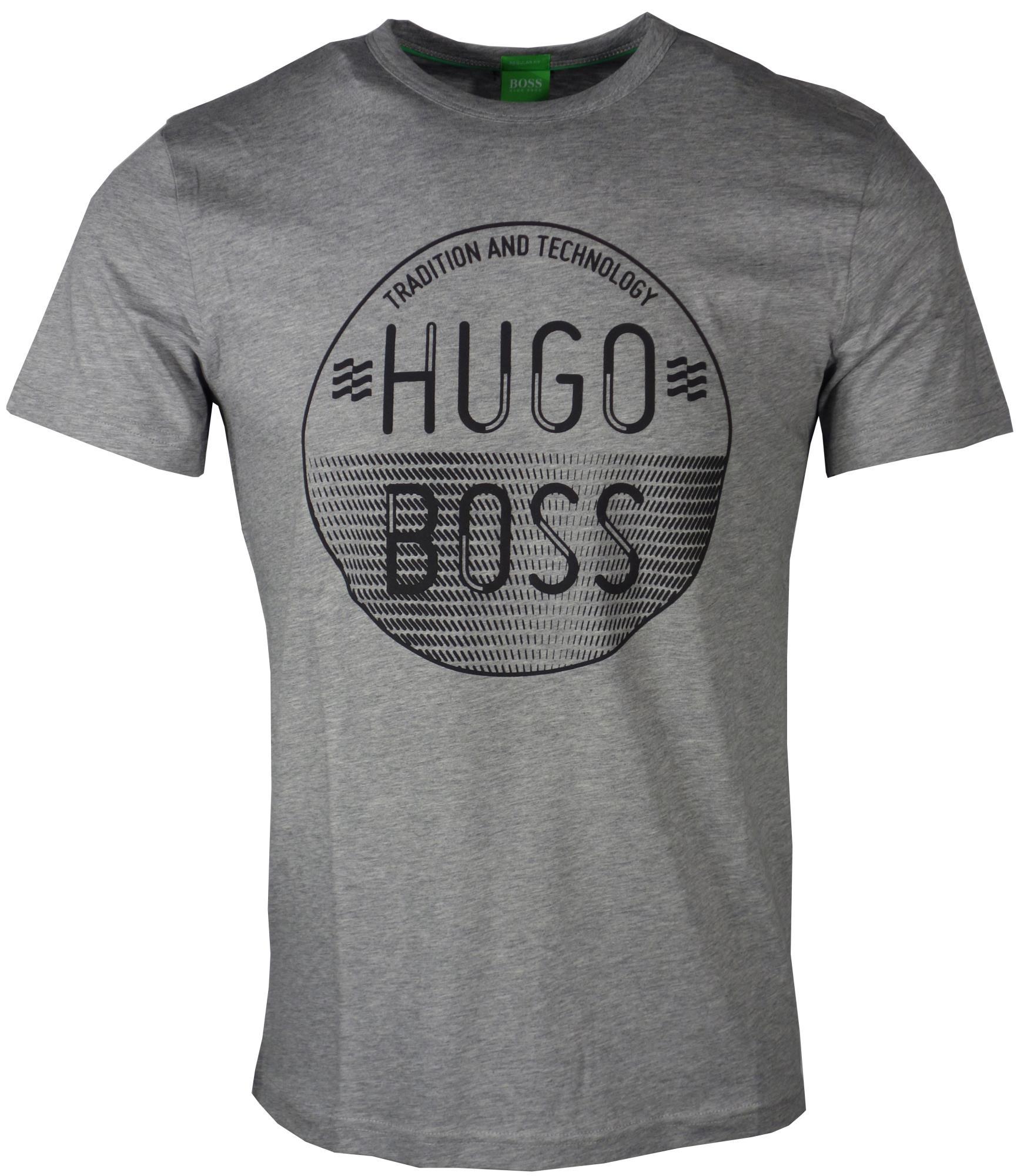 Black and Green Circular Logo - Hugo Boss T-shirt Circular Logo Front