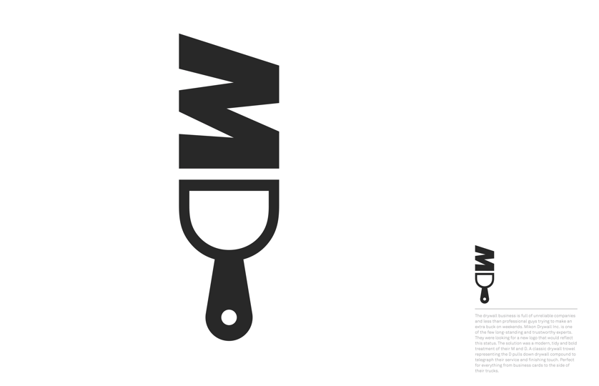 Drywall Logo - Mykon Drywall Logo Category Brand Identity / Logo Design Agency Leo ...