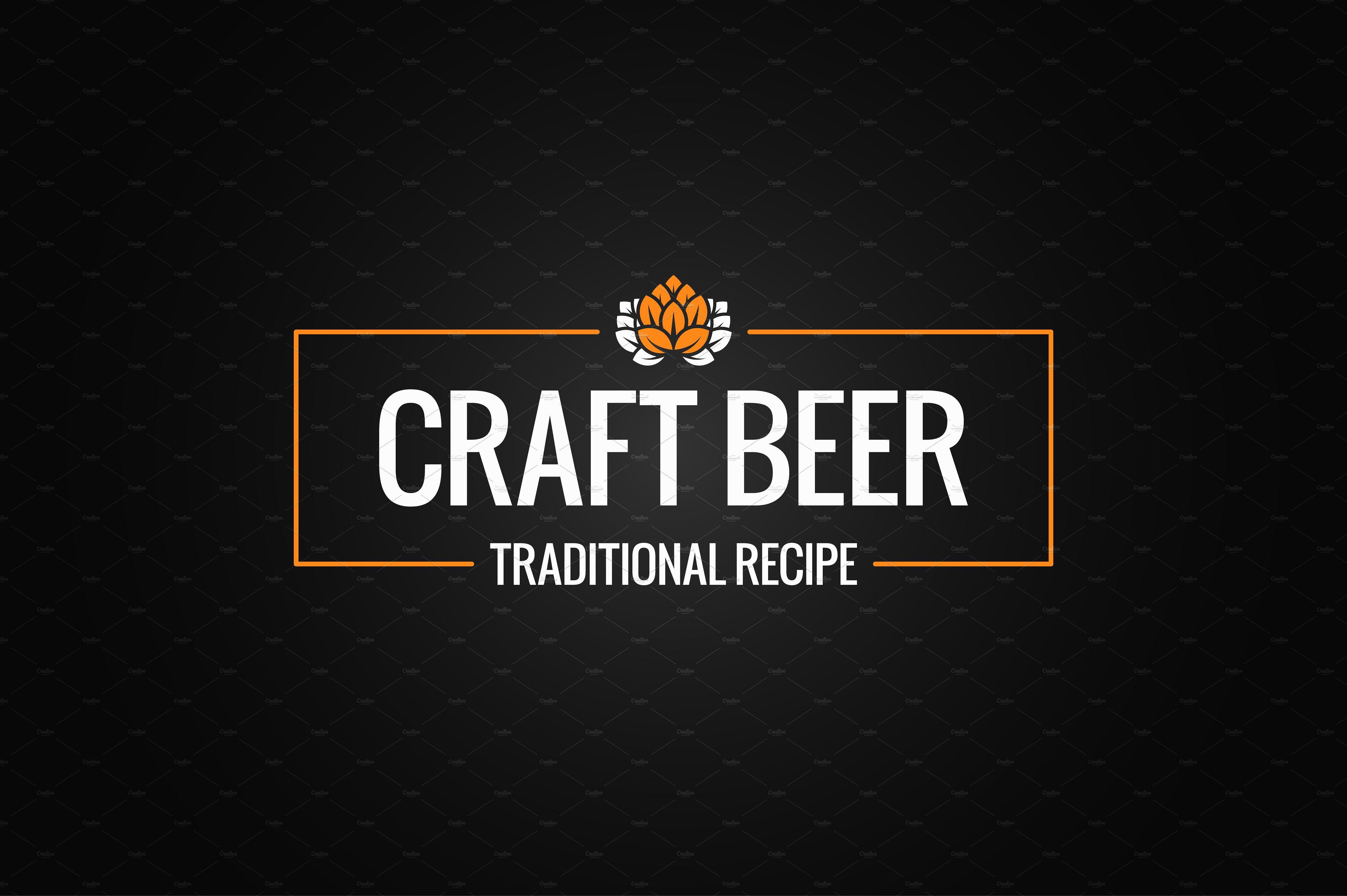 Craft Beer Logo - craft beer logo design background ~ Logo Templates ~ Creative Market