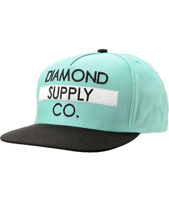 Blue Diamond Supply Co Logo - Diamond Supply Co Bar Logo Diamond Blue & Black Snapback Hat | Zumiez