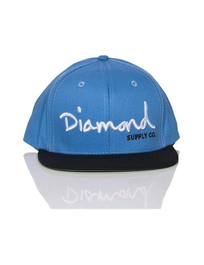 Blue Diamond Supply Co Logo - Diamond Supply Co OG Logo Snapback Blue Supply Co
