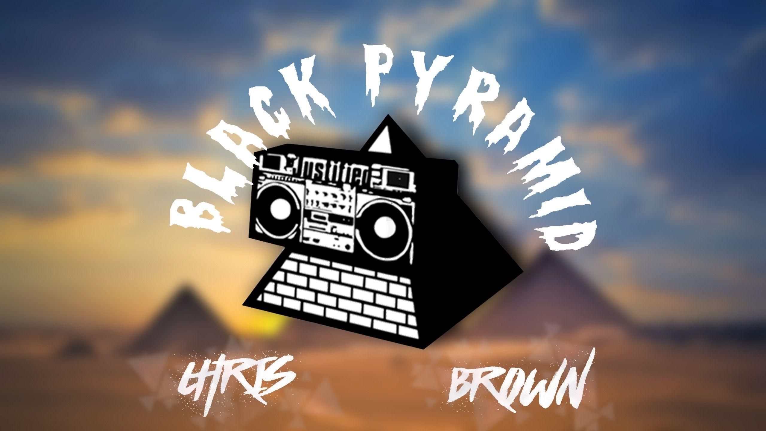 Black Pyramid Chris Brown Logo - Wallpaper : illustration, text, logo, graphic design, poster, brand ...
