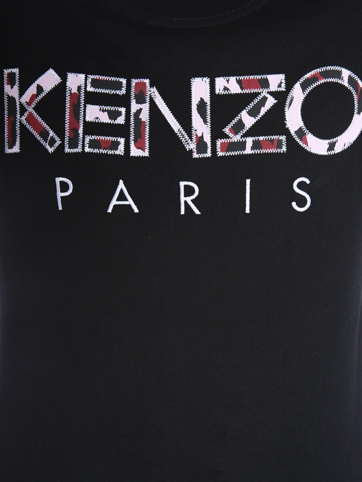 Wwwwww W Logo - Kenzo Cotton Paris T-shirt in Black - Save 8.888888888888886% - Lyst