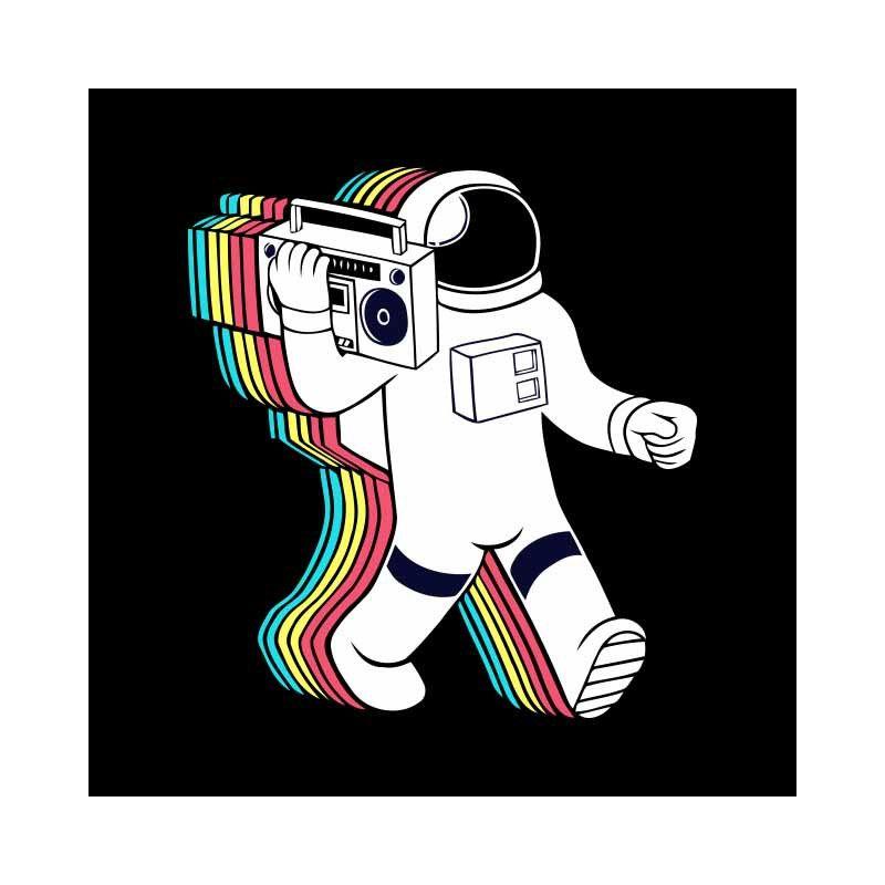 MTV Astronaut Logo - tee shirt astronaute mtv noir