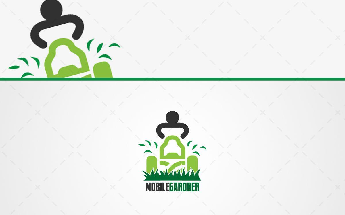 Modern Mobile Logo - Modern Mobile Gardener Logo For Sale - Lobotz