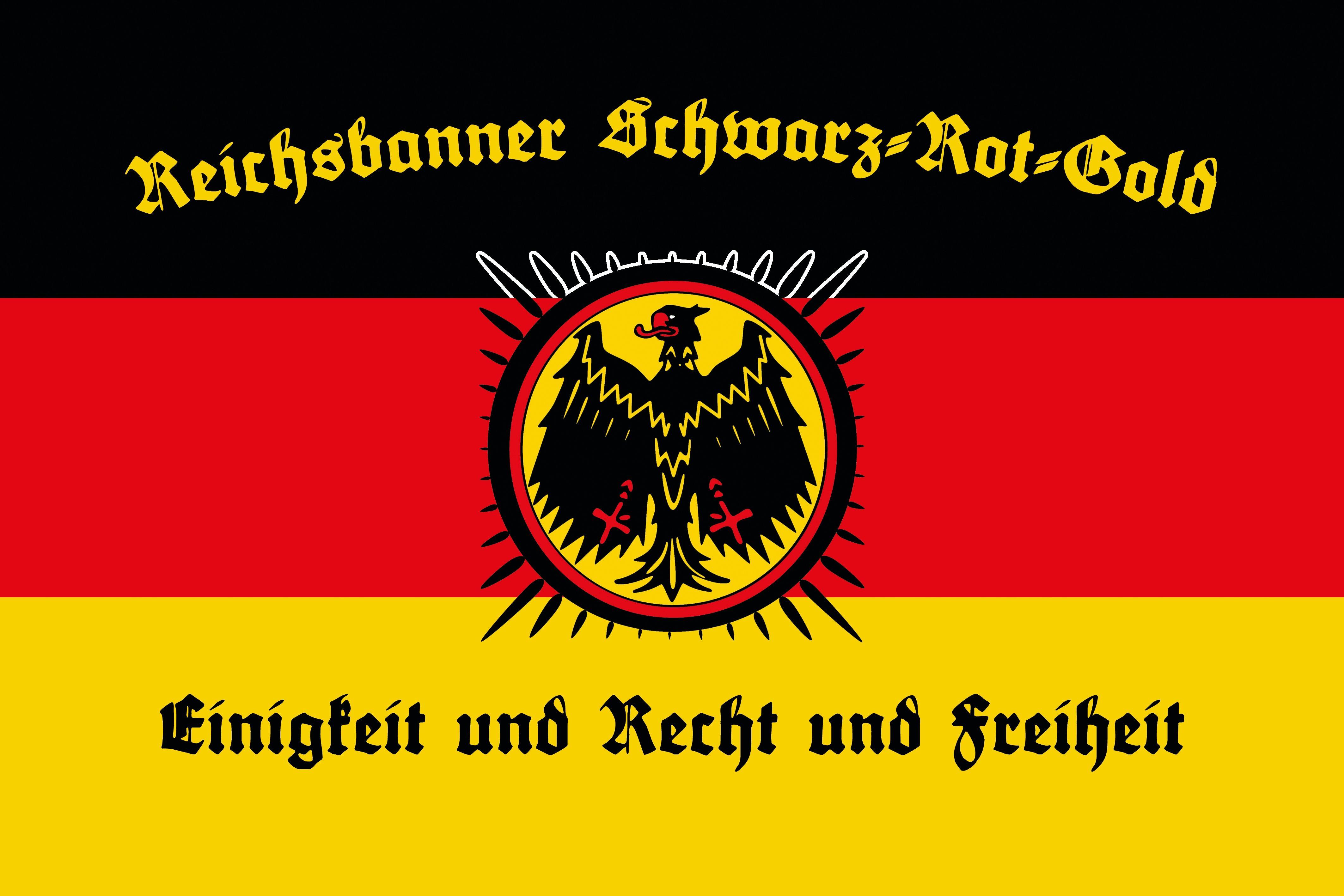 Black Red and Gold Logo - Reichsbanner Schwarz Rot Gold