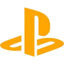 Orange PS Logo - Orange consoles ps icon orange play station icons