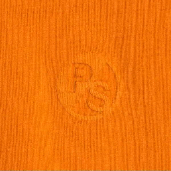 Orange PS Logo - Cheap Men's Slim Fit Orange Embossed Ps Logo Supima Cotton T Shirt