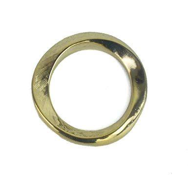 Gold Spiral Logo - Roberto Cavalli Gold Spiral Face Logo Etched Circular Scarf Ring~RTL ...