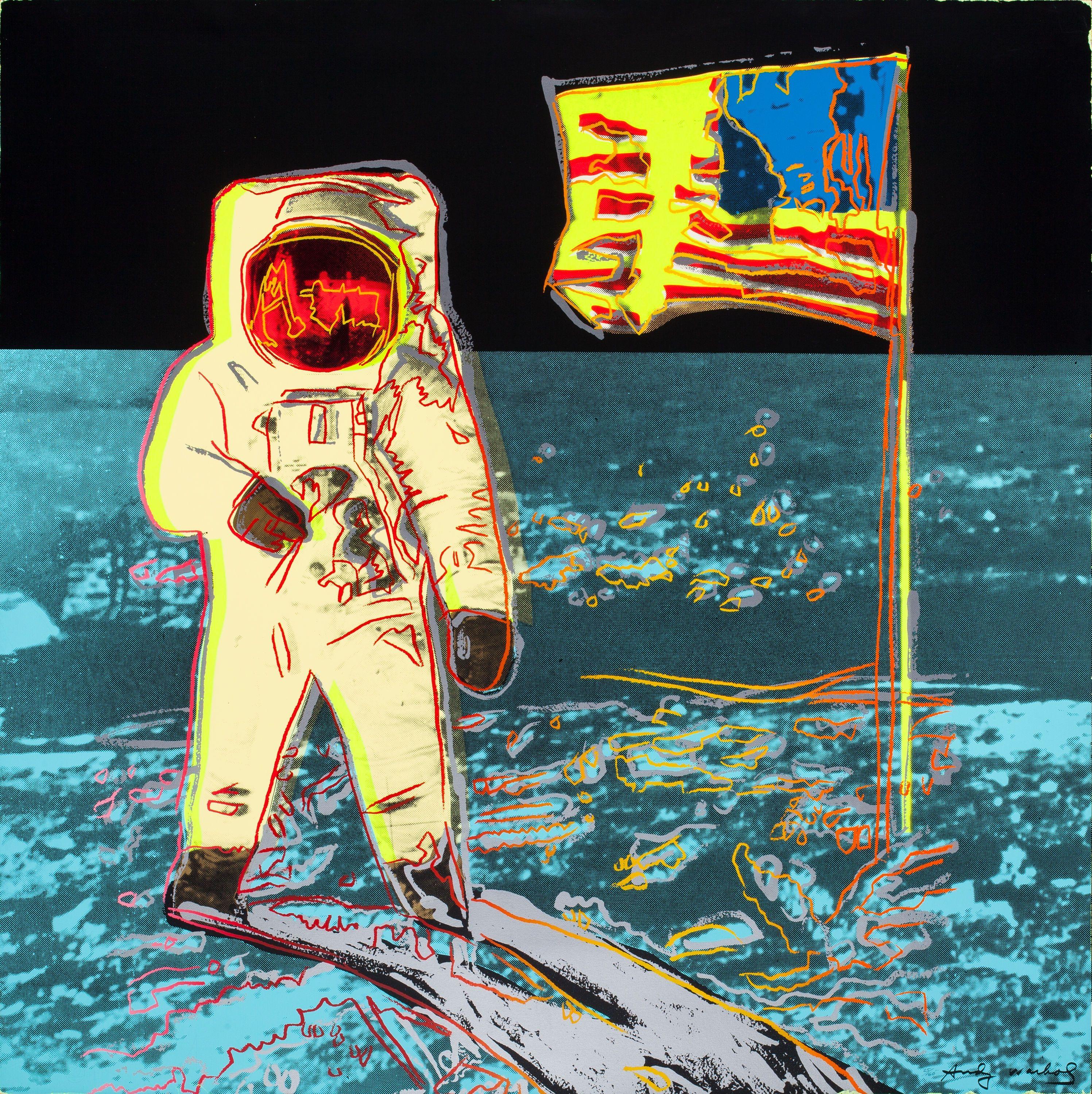 MTV Astronaut Logo - Andy Warhol, NASA, and the Making of “Moonwalk” – Portland Flag ...