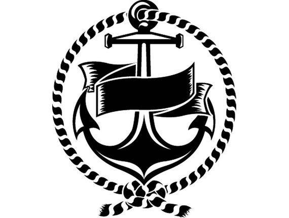 Anker Logo - Anker Logo 5 touw Banner schip boot nautische Marine zeilen | Etsy
