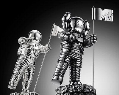 MTV Astronaut Logo - KAWS redesigns the MTV moonman
