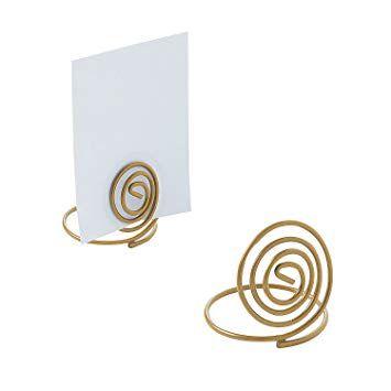 Gold Spiral Logo - Amazon.com: Small Gold Spiral Place Card Holders: Health & Personal Care