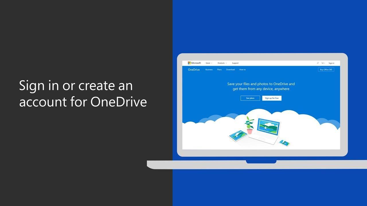One Drive Microsoft Logo - Video: Sign in or create an account for OneDrive (personal) - OneDrive
