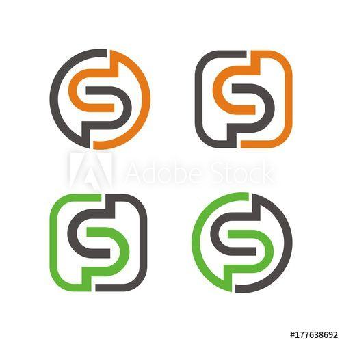 Orange PS Logo - S or SP or PS logo initial letter design template vector - Buy this ...