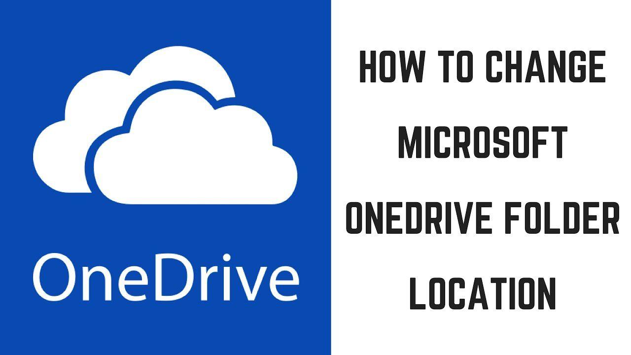 One Drive Microsoft Logo - How to Change Microsoft OneDrive Folder Location - YouTube