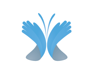 Butterfly Hand Logo - Butterfly Hands Designed by MusiqueDesign | BrandCrowd