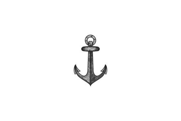 Anchor Logo - Hand drawn anchor logo Graphic