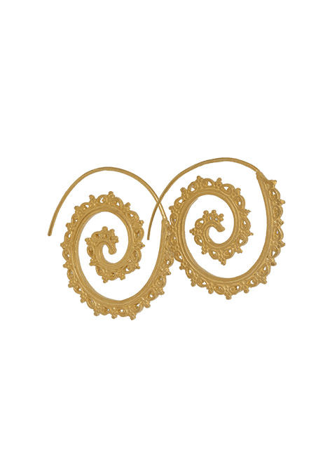 Gold Spiral Logo - Spiral Earring ZickZack Gold — ASTRID SCHUMACHER