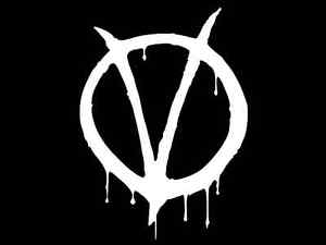 V for Vendetta V Logo - V FOR VENDETTA LOGO Vinyl Decal Car Wall Truck Sticker CHOOSE SIZE