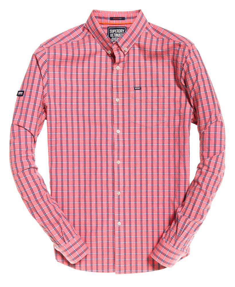 Red Check Clothing Logo - Ultimate Univrsty Oxford Mackay Red Check Shirt