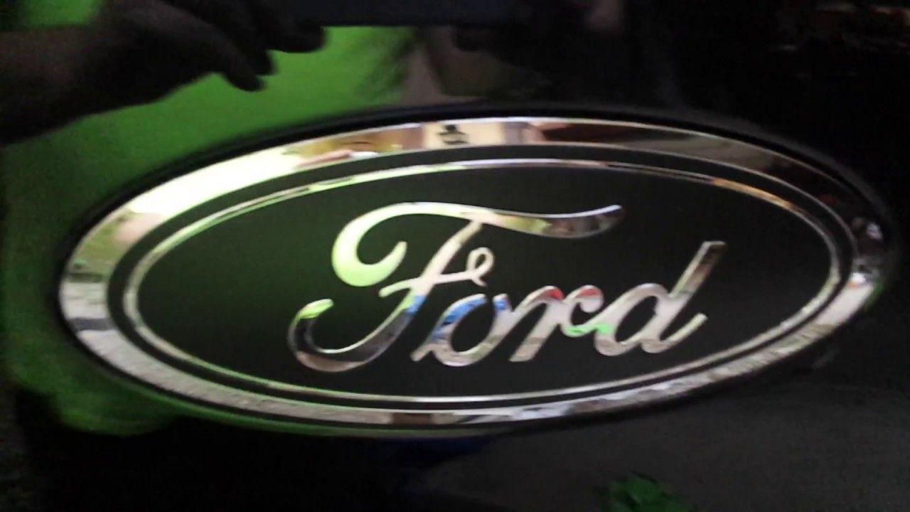 2017 Ford Logo - 2017 F150 Black Out Ford Emblems (DIY) - YouTube