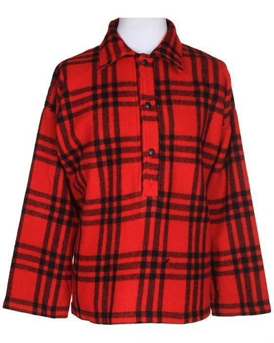 Red Check Clothing Logo - Vintage 60s Red Check Wool CPO Jacket â€“ M Red £52.0000 | Rokit ...