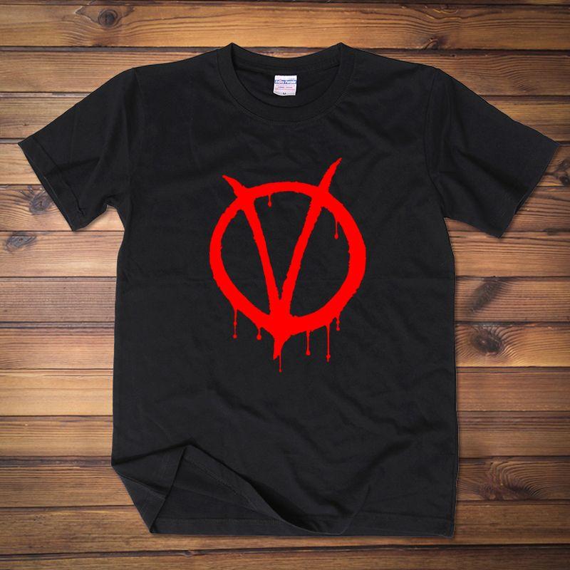 V for Vendetta V Logo - V for Vendetta V Logo Tshirt White Men Tee