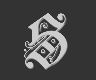 Old English Letter S Logo - Letter S
