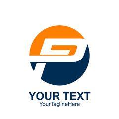 Orange P Logo - letter P Logo