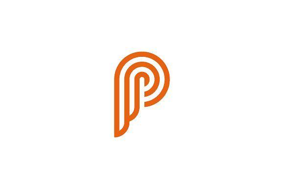 Orange P Logo - Periwig P Logo Logo Templates Creative Market