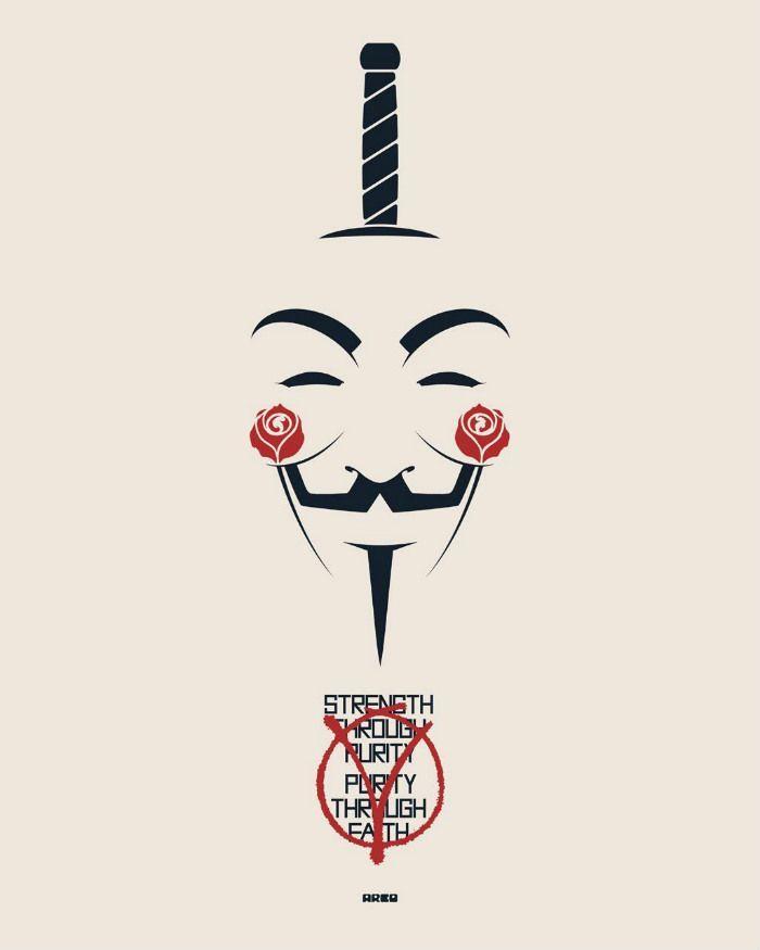 V for Vendetta V Logo - Stunning V For Vendetta Poster By Matt Ferguson | Tattoo Ideas ...