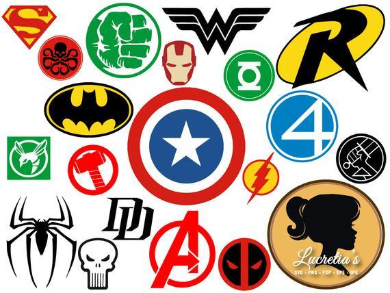 Spuper Hero Logo - Superheroes SVG Superhero eps Superhero logo SVG Superhero | Etsy