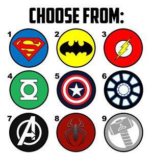 Spuper Hero Logo - Superhero Logo Envelope Seals / Labels / Stickers 1 Round
